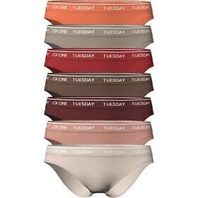 Calvin Klein Trosor 7P One Bikini Brief Multi Flerfärgad bomull Dam