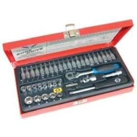 C.K Topnyckelsats Metrisk 1/4 (6.3 mm) 39 delar T4655