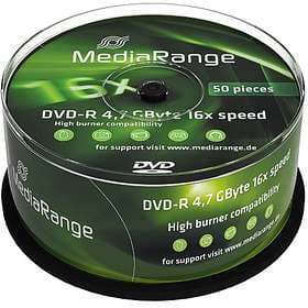 MediaRange DVD-R 4.7GB 16x 50-pack Cakebox