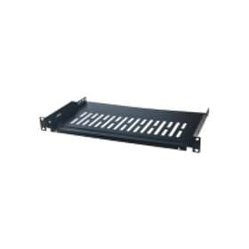 LogiLink SF1C35B, Hylla till rackskåp, Svart, Stål, 10kg, 1U, 48.3 cm (19)