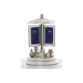 Roundabout Shudehill Giftware Teddy Revolving Musical Nursery Photo Frame Christ