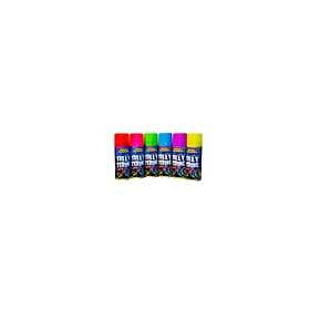 Purple Rapide 6 x 200ml Cans Silly Crazy String Spray Blue Green Yellow Pink Red