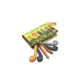 Soft TUMAMA KIDS Cloth Books, Sensory Book Toys 3D Jungle Tails, Squeaker and Cr
