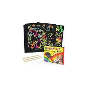 Unicorn Scratch Art, Gifts for Girls 3-10 Year Old Girls Gifts Christmas Xmas Gi