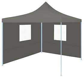 Be Basic Folding Party Tent 2x2m Steel Anthracite with 2 side walls