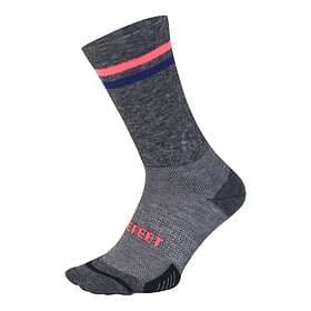 DeFeet Cush Wool Comp 6" Socks vit/khaki stripe, Str. M