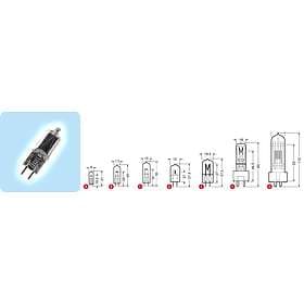 Osram 64555 HLX 10000lm G6.35 250W
